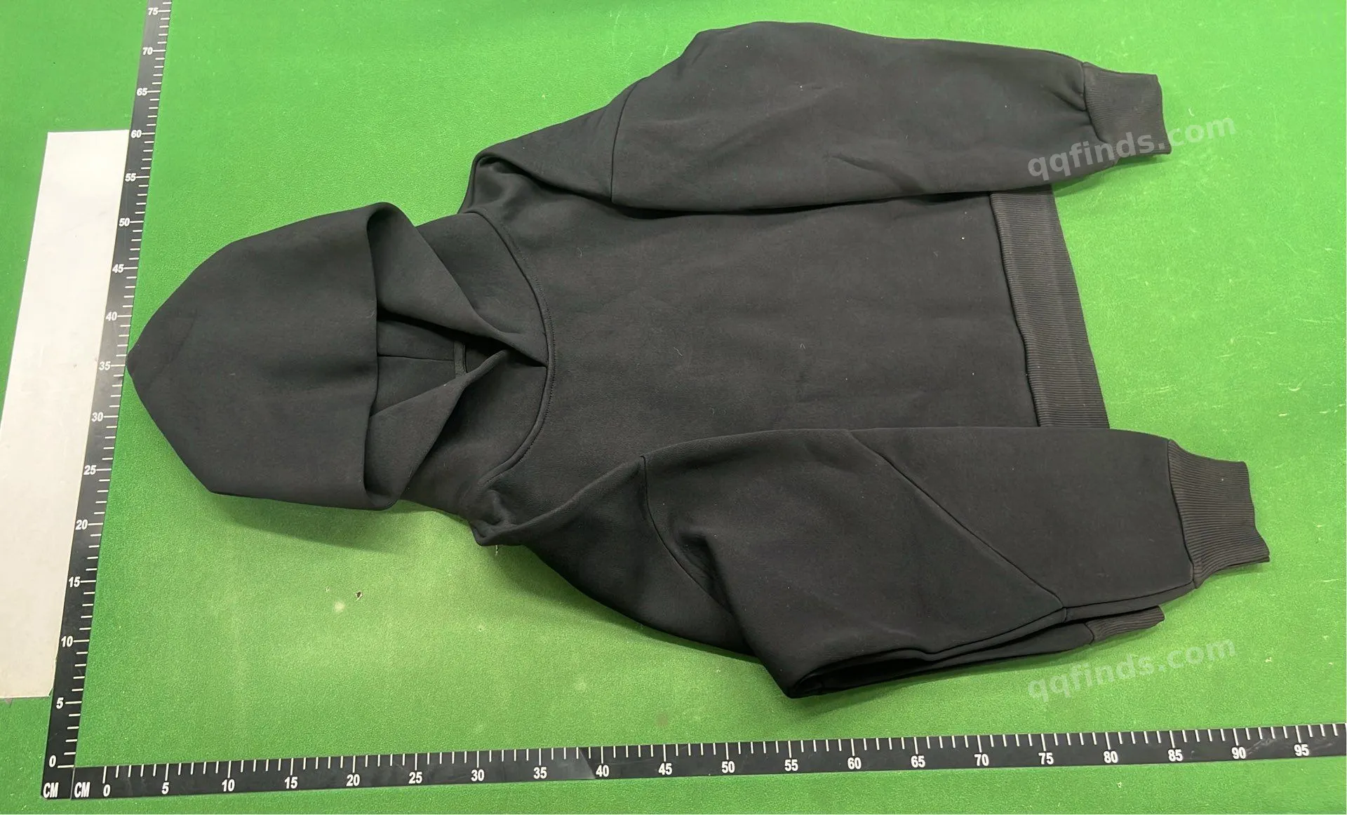 Black Hooded Tracksuit Set QC