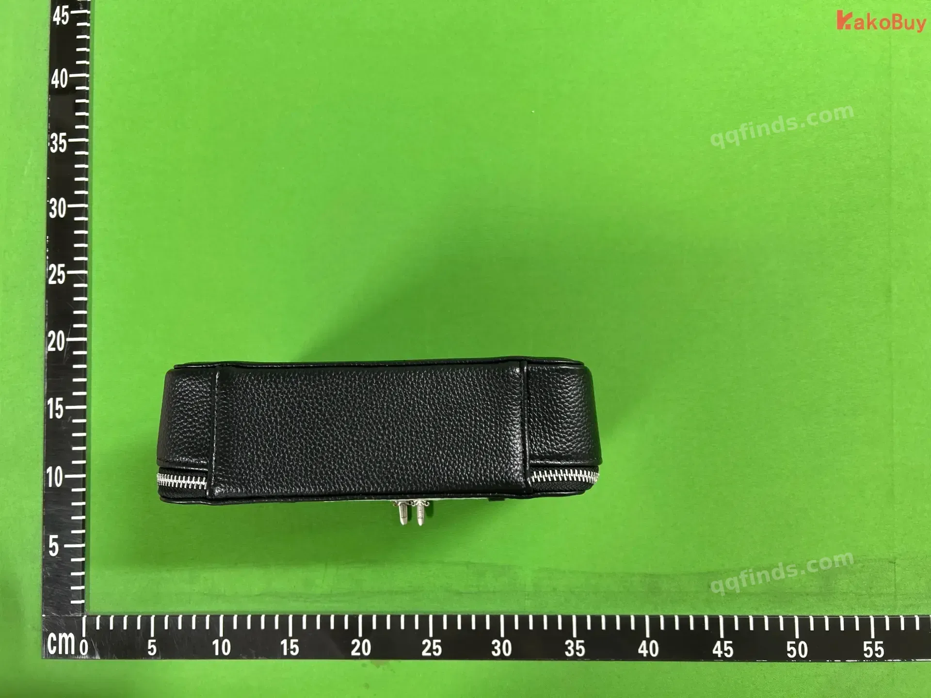 Black Leather Travel Case QC