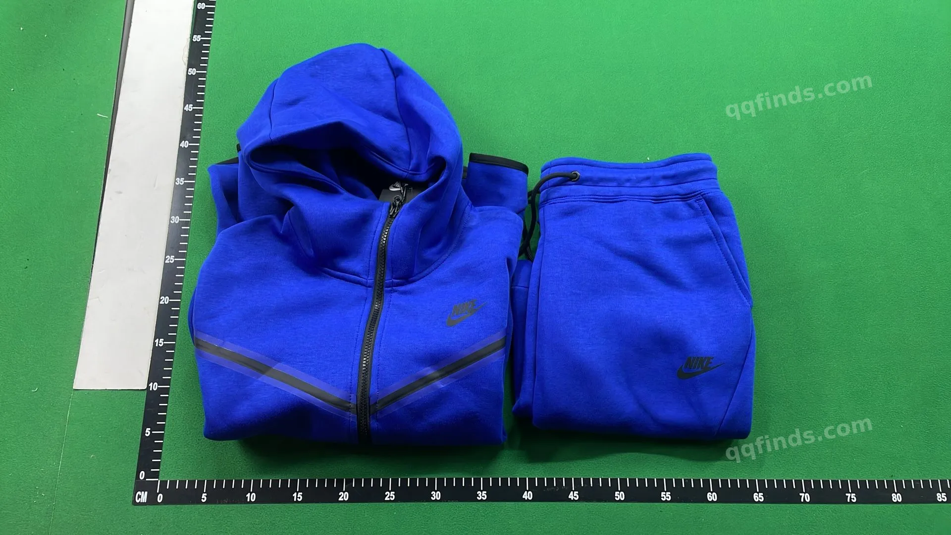 Black Hooded Tracksuit Set QC