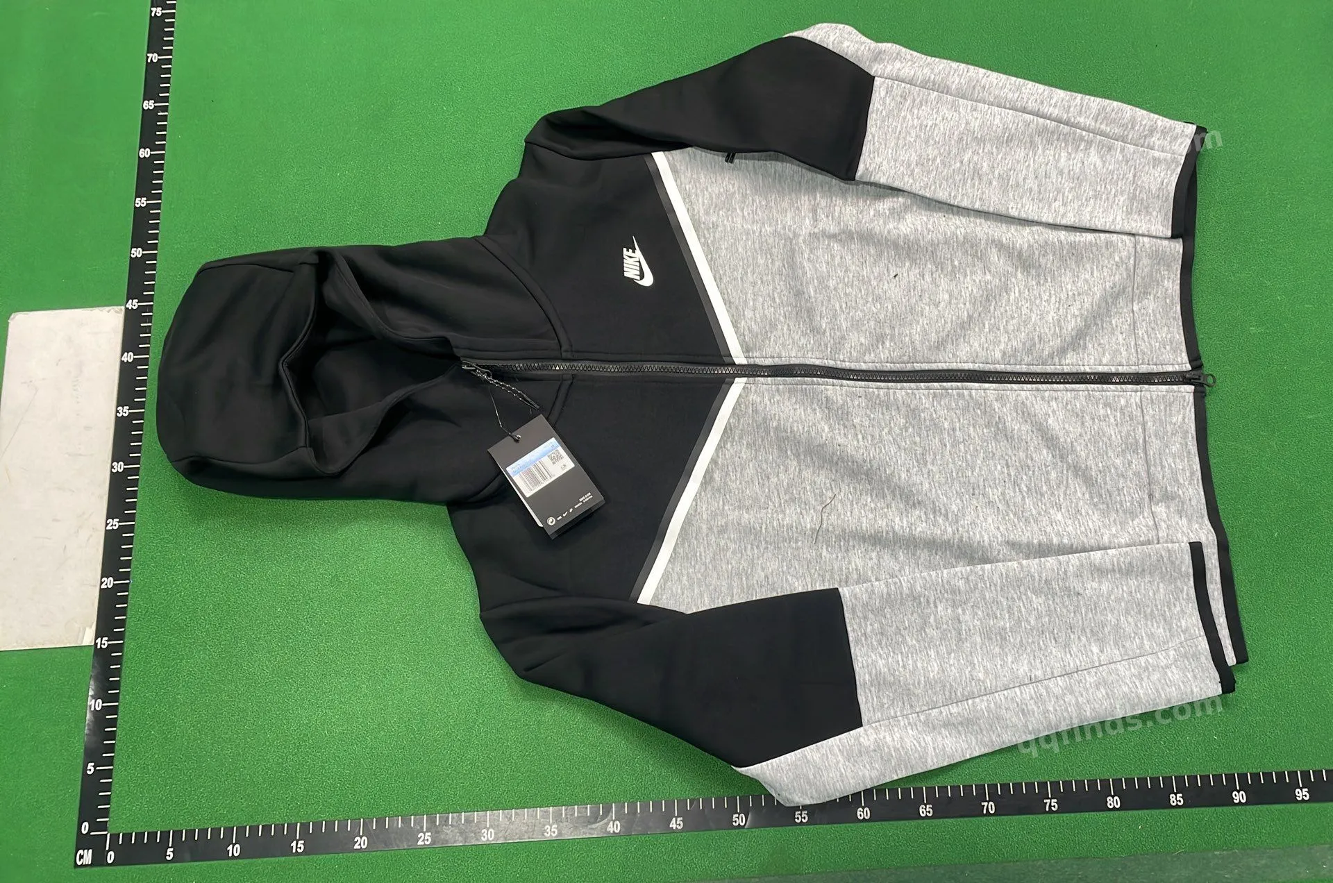 Black Hooded Tracksuit Set QC